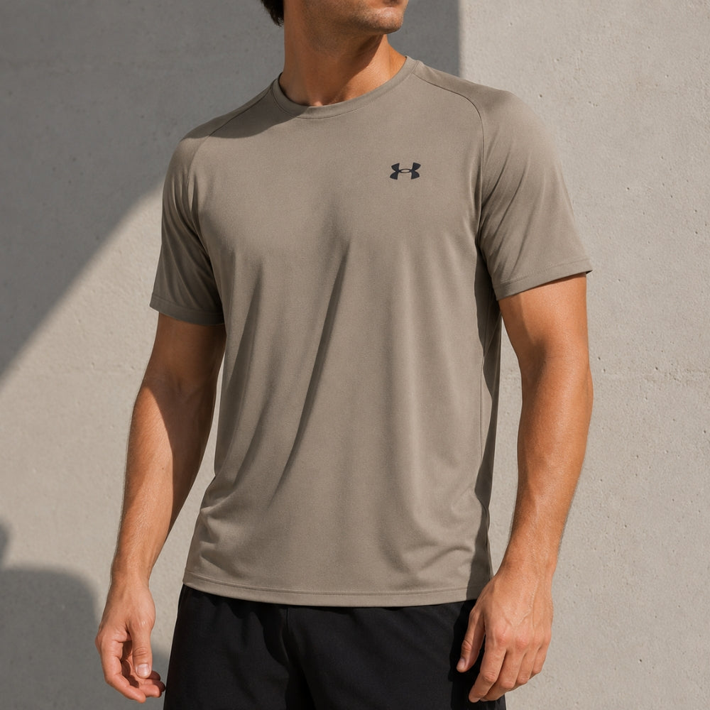 Under Armour Franela Manga Corta Tech™ 2.0 Tee  Para Caballero  Color TaupeDusk