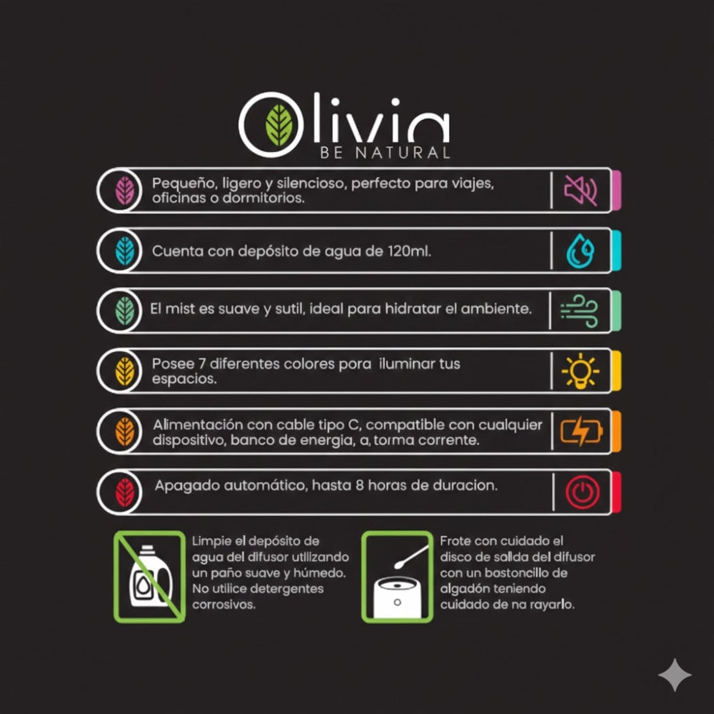 Olivia Be Natural Difusor 120ml