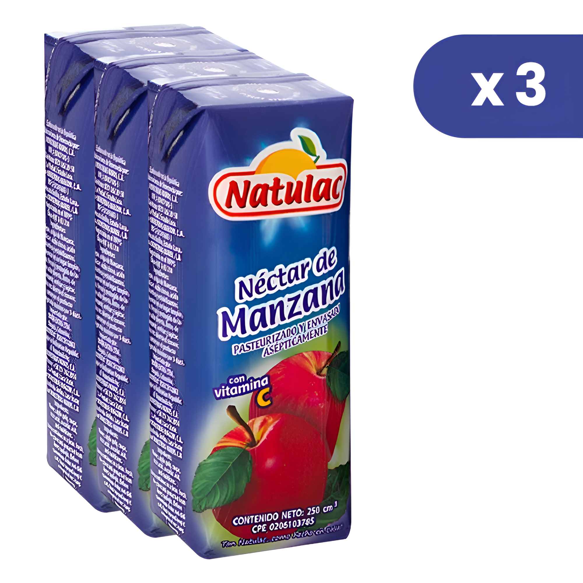 Nectar De Manzana Natulac Pack de 3 Und