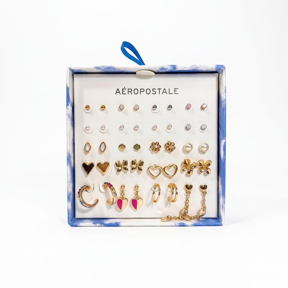 Aeropostale Set De 20 Pares De Zarcillos