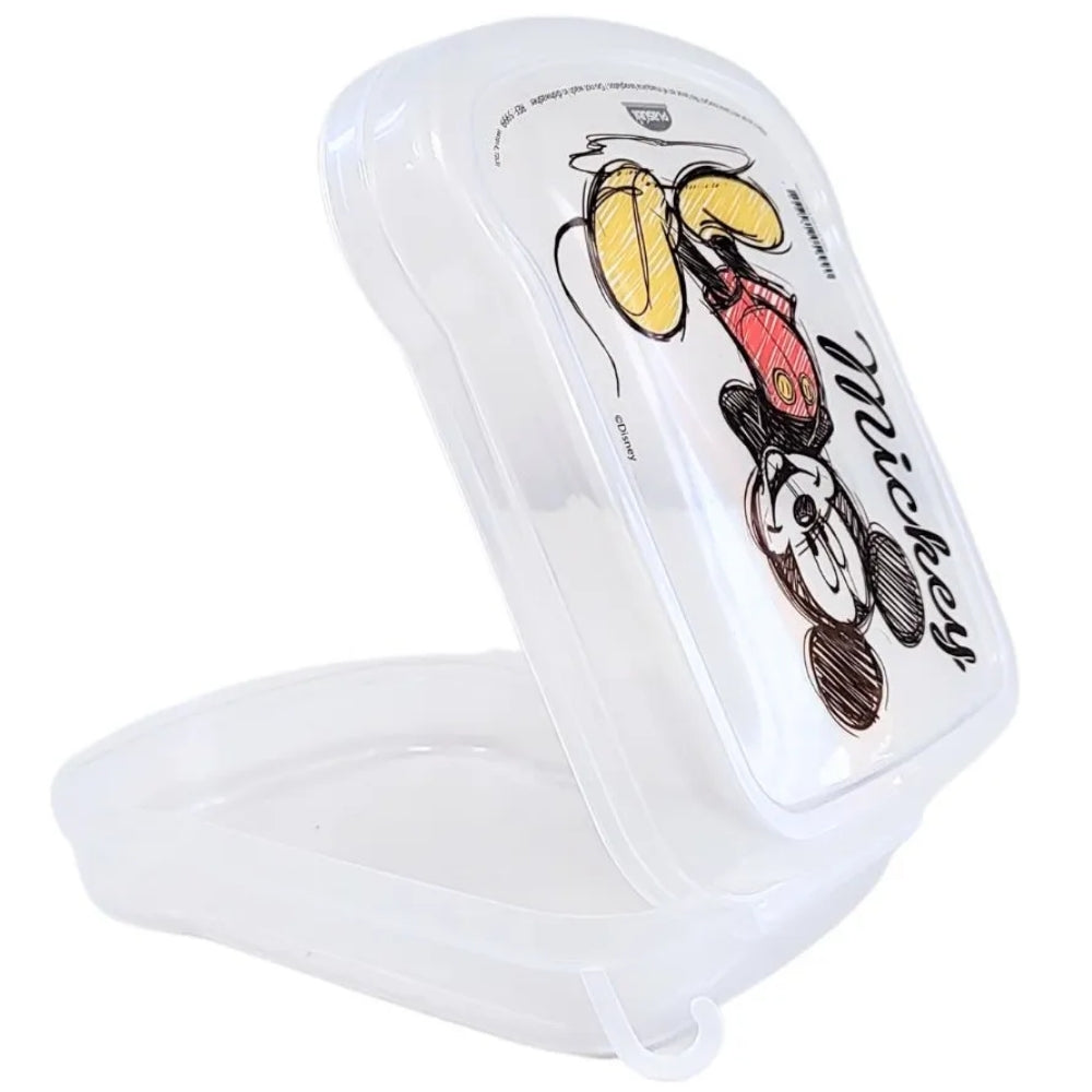 Alfa Hogar Sandwichera Blanca Traslucida Mickey Mouse