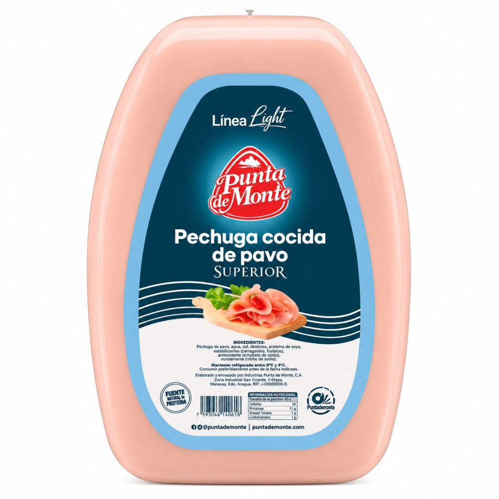 Punta de Monte Jamon Pechuga Cocida de Pavo Superior 2 Opciones