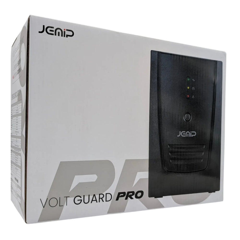 Jemip UPS Volt Guard Pro 1200W 10 Tomas Color Negro
