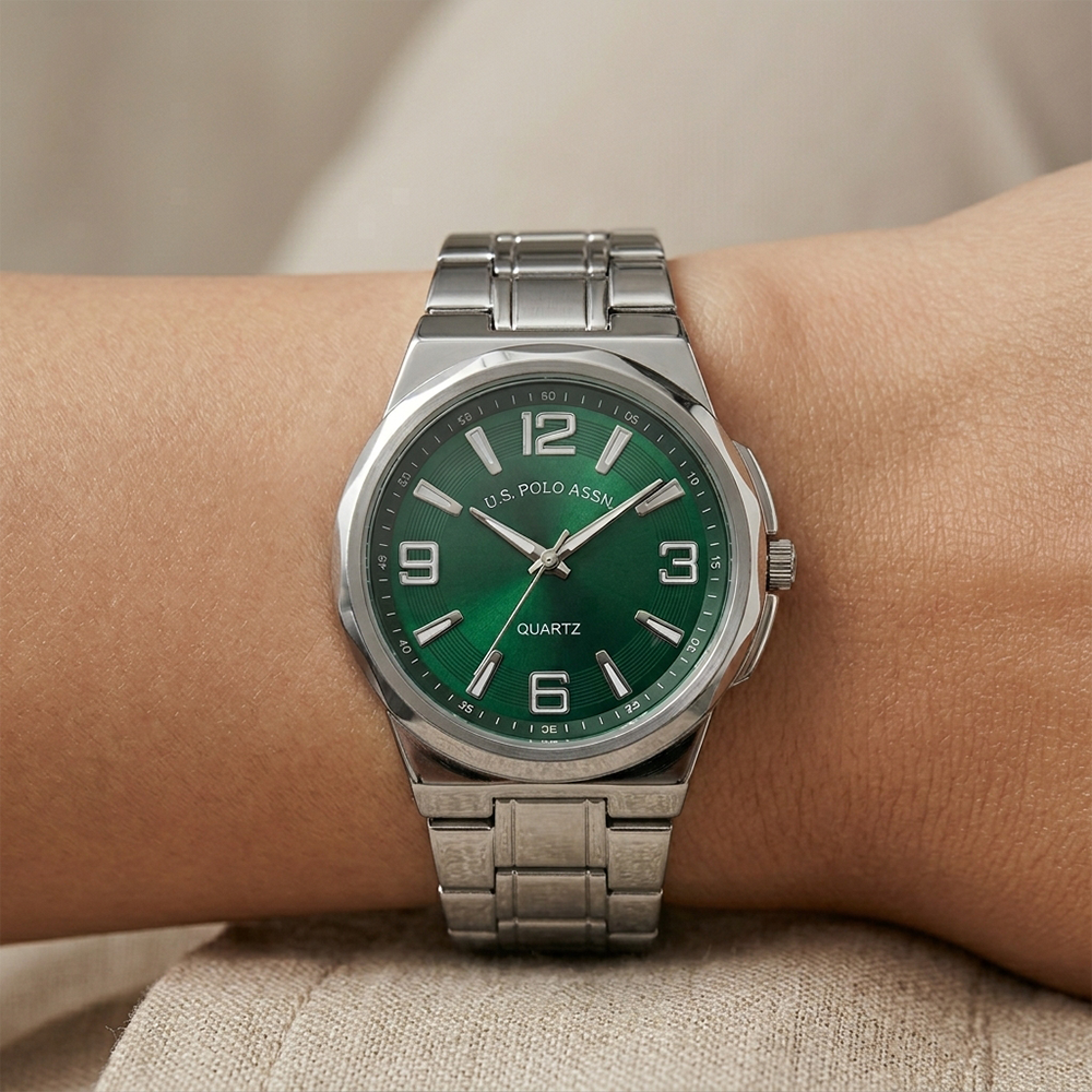 U.S Polo Reloj para Caballeros Dial Green