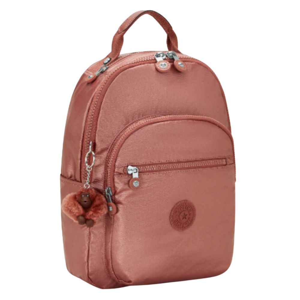 Kipling Bulto Copper Metallic Seoul GM Backpack