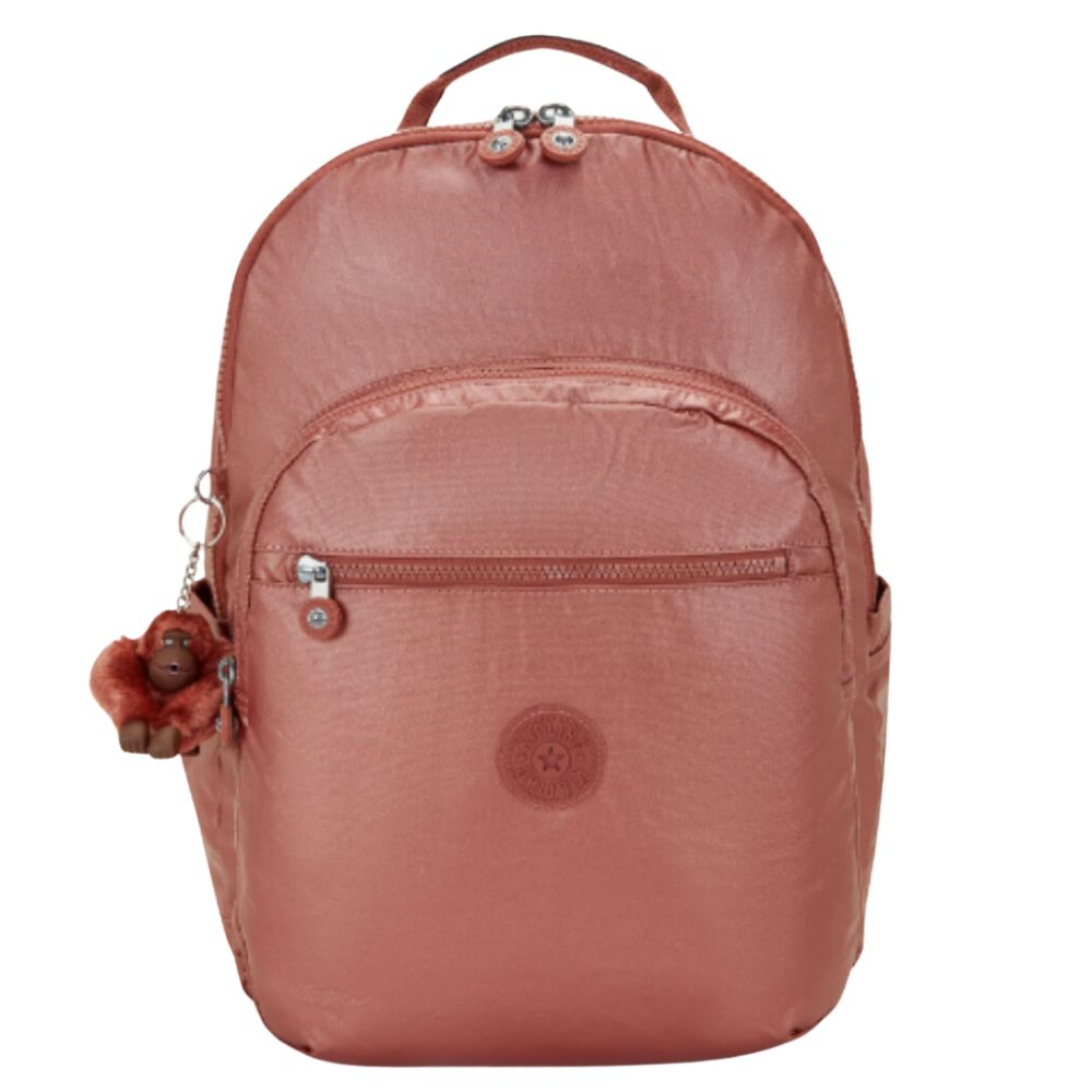 Kipling Bulto Copper Metallic Seoul GM Backpack