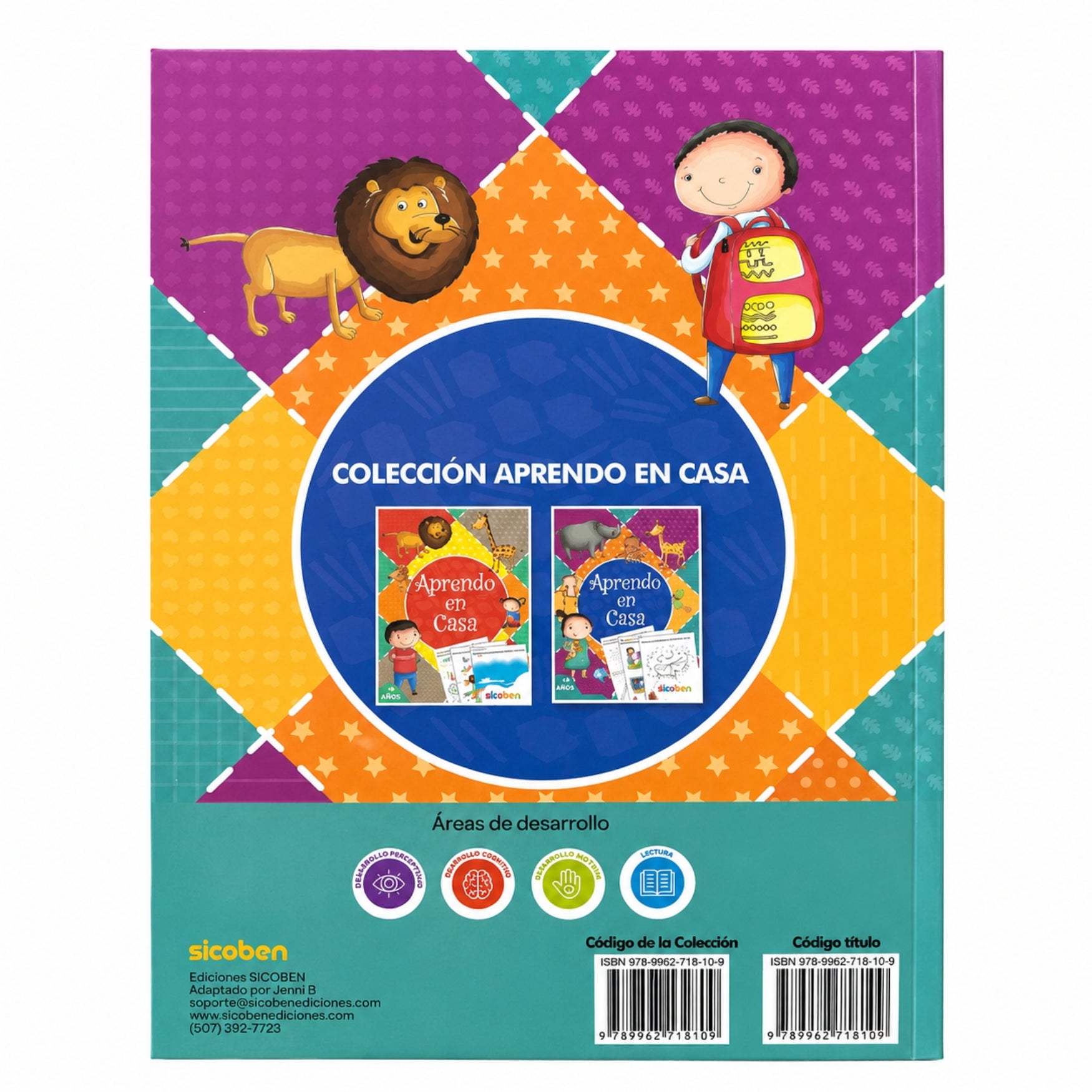 Sicoben Libro de Actividades "Aprendo en Casa" Niña 4+