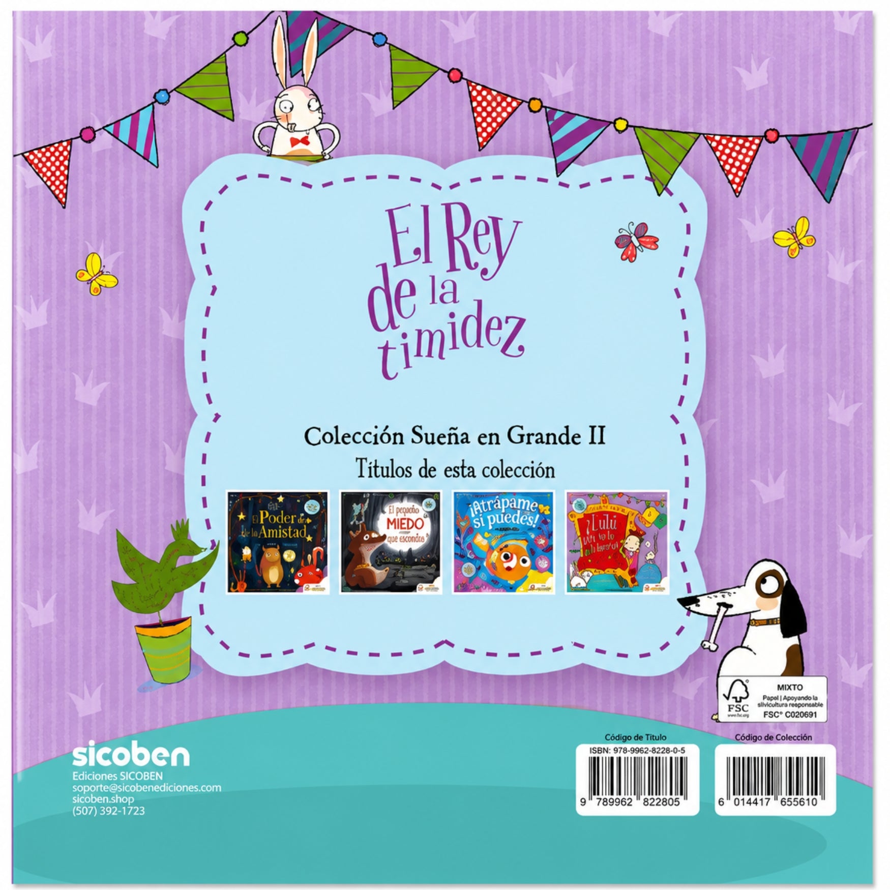 Sicoben Libro Infantil "El Rey de la Timidez" Autora Elizabeth Dale