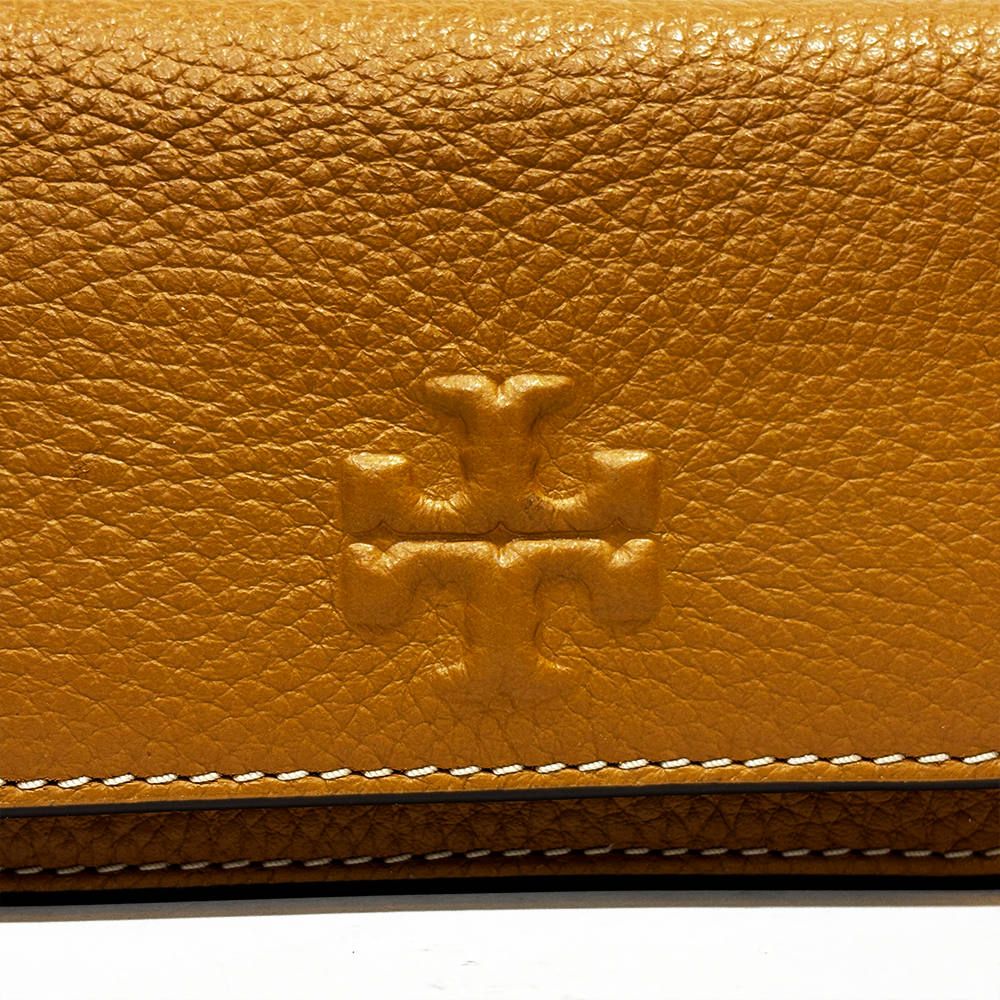 Tory Burch Monedero Thea Flap Card Case Tiramisu