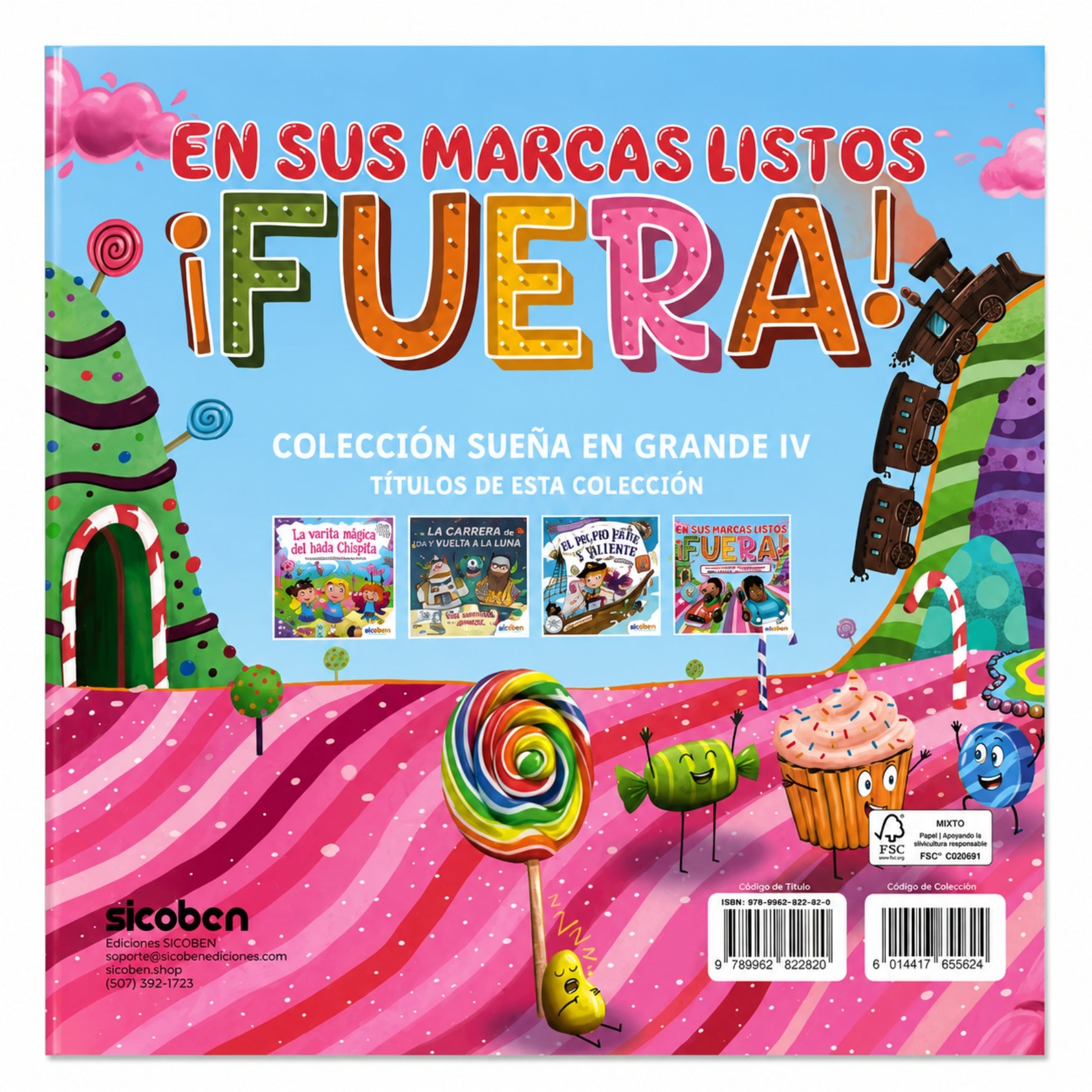 Sicoben Libro Infantil "En sus marcas, listos... ¡Fuera! ¡Deja volar tu imaginación!" Autora: Melanie Joyce