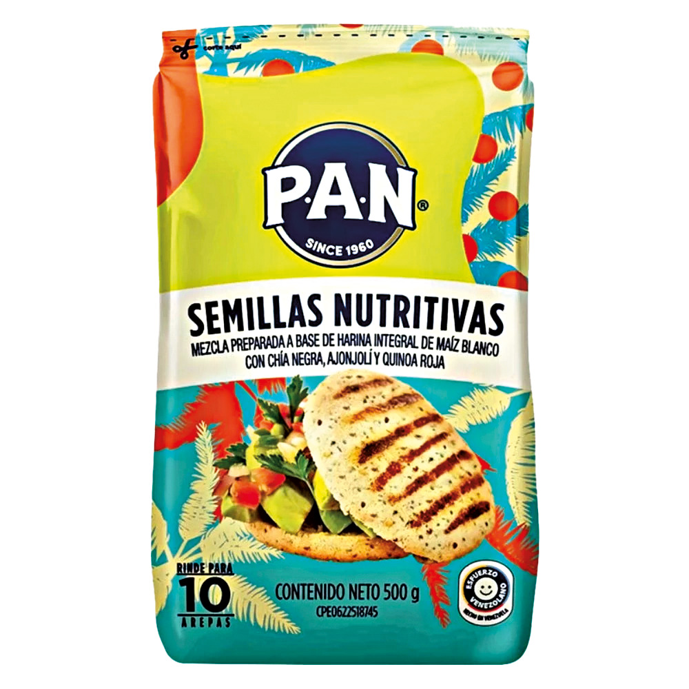 Semillas Nutritivas Pan Mezcla Preparada a Base de Harina Integral  500 gr