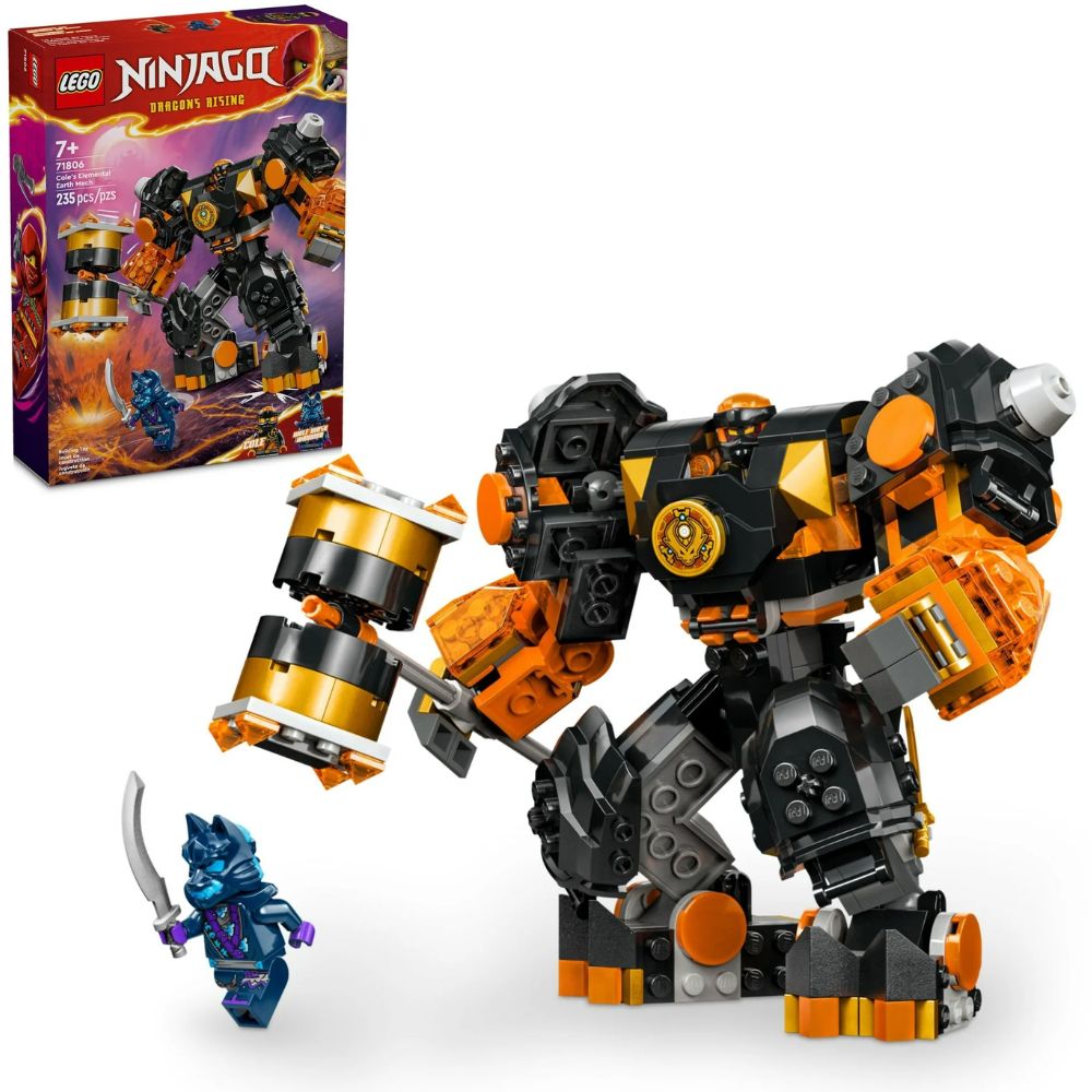 Lego Ninjago Cole's Elemental Earth Mech 235 Piezas