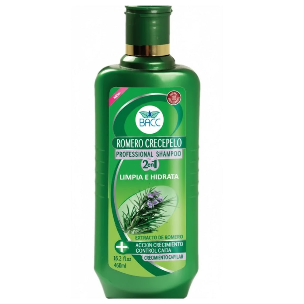 BACC Champu 2 en 1  Crece Pelo Romero 460ml