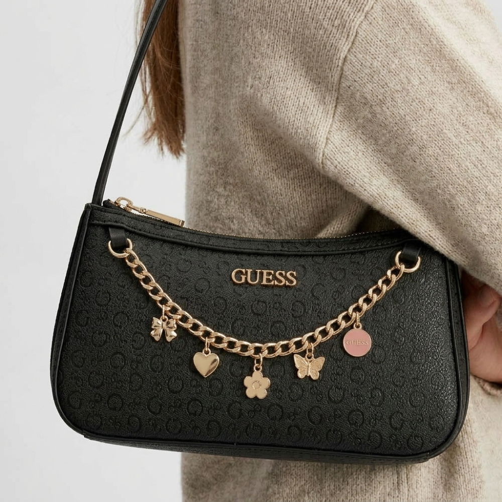 Guess Cartera Tasha Mini Coal