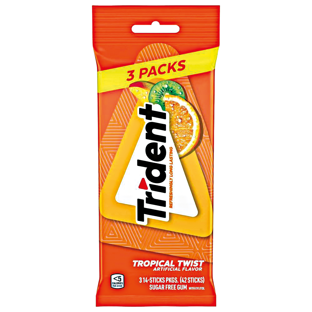 Trident Tropical Twist 3 Pack 14und c/u