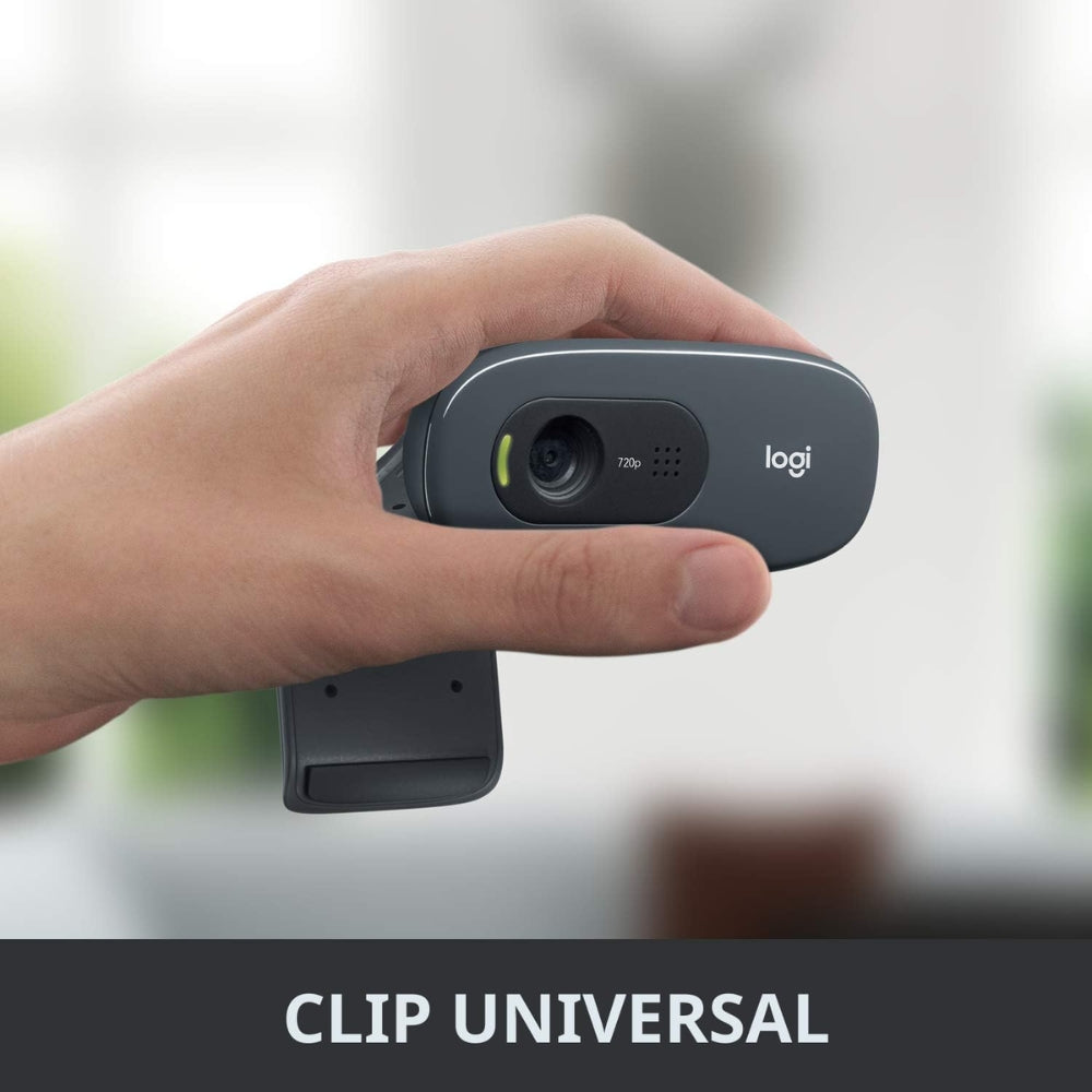 Logitech Webcam C270 HD 720p con Micrófono Integrado y Conexión USB