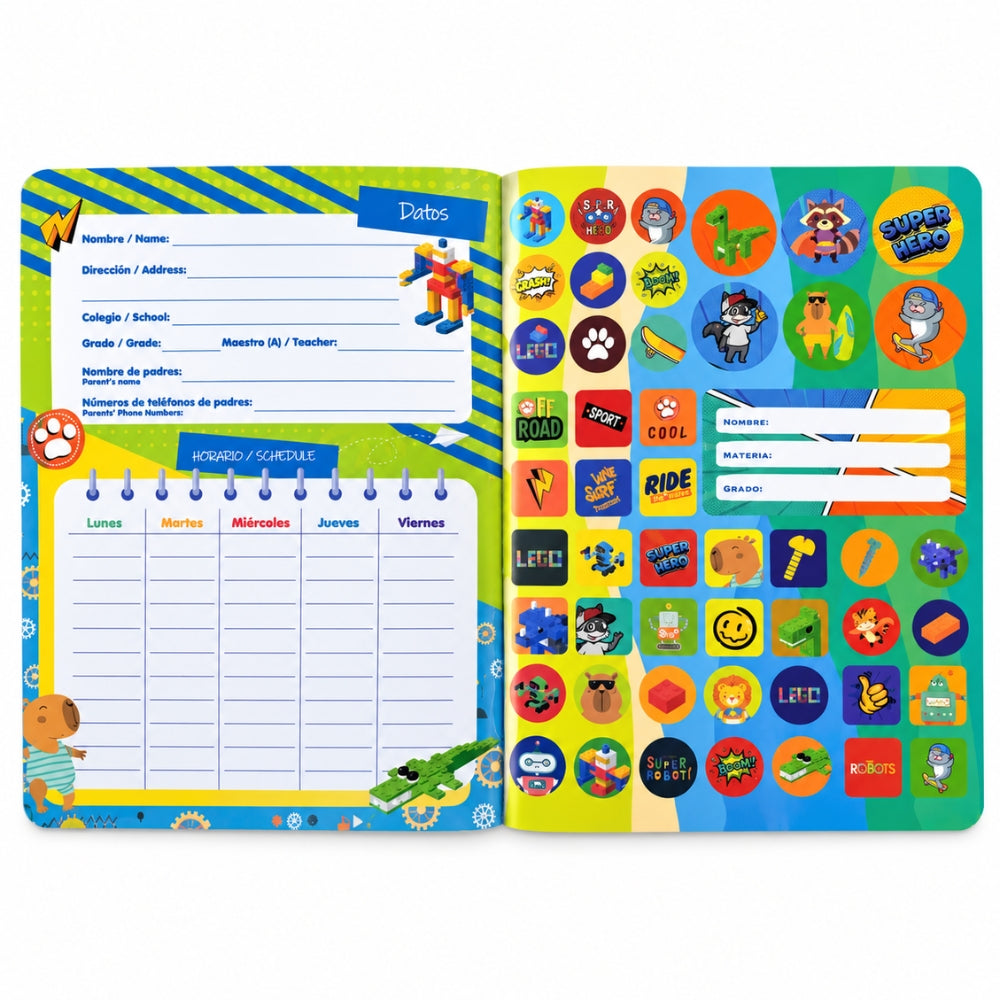 Pointer Libreta Empastada Doble Linea Niños 100 hojas Opciones Varias