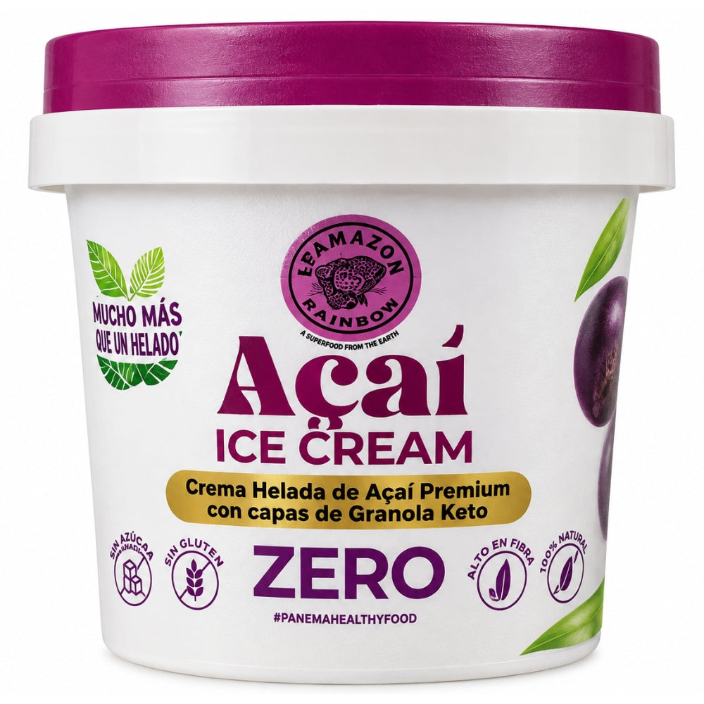 Ipanema Acai Ice Cream Zero Con Granola Sin Azucar 180g