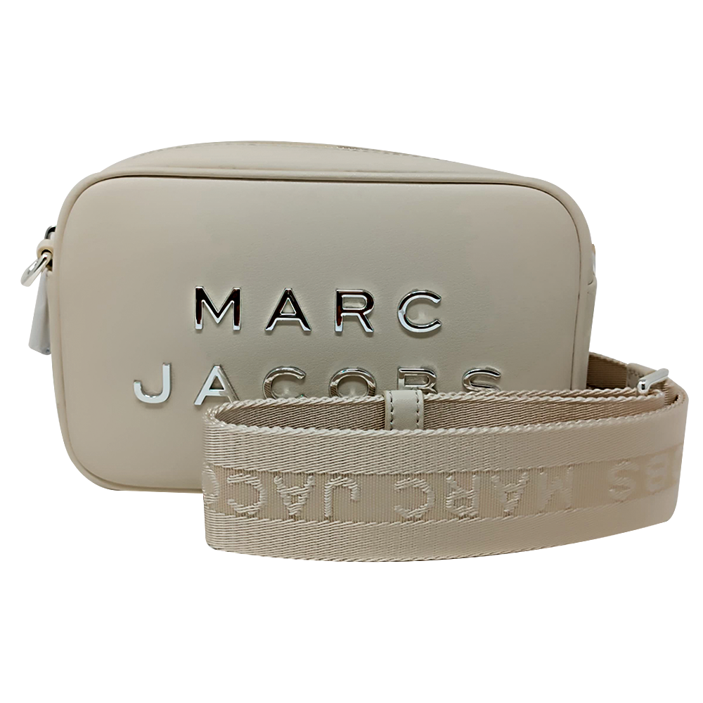 Marc Jacobs DTM Leather Crossbody de Cuero Marshmallow