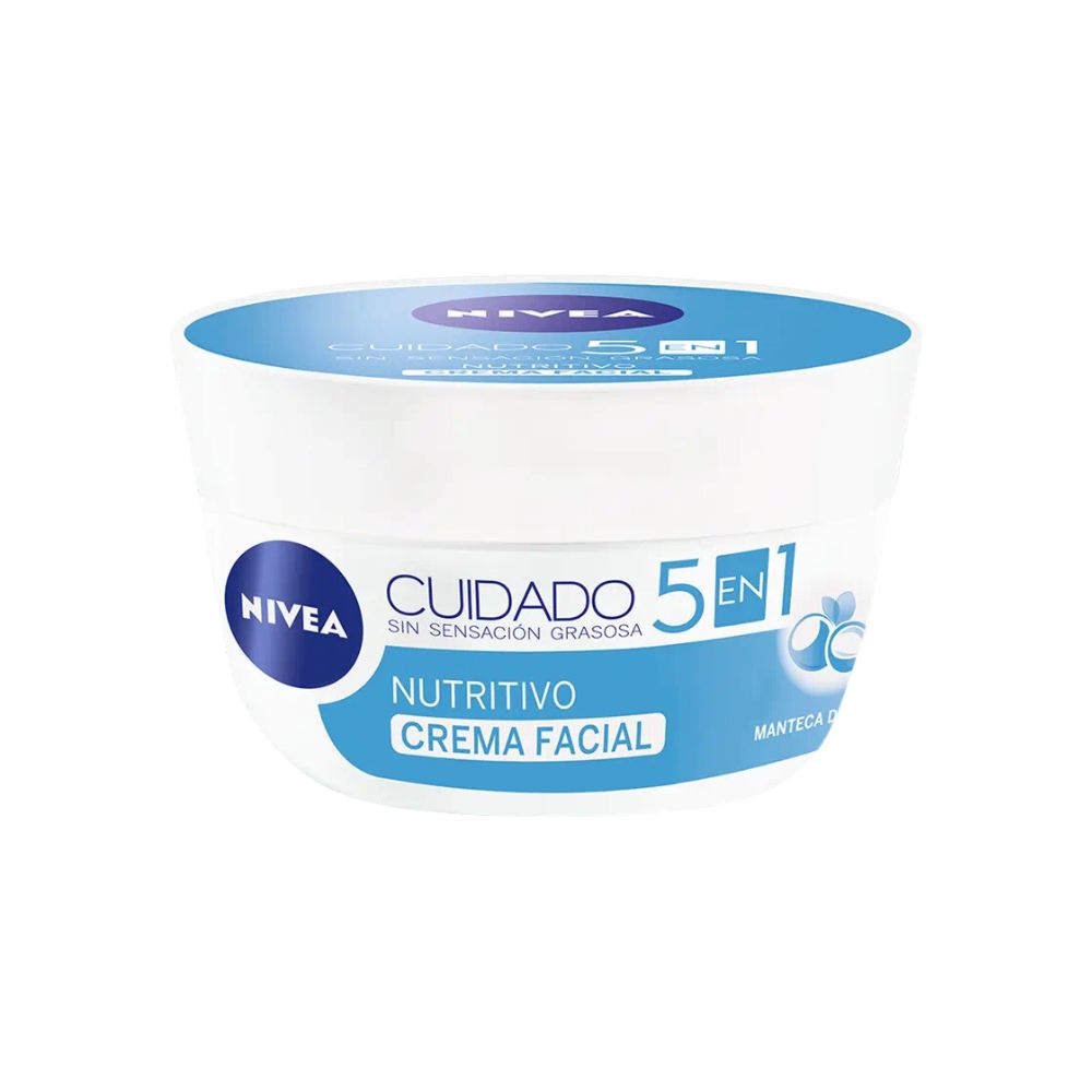 Nivea Crema Facial 5en1 Cuidado Nutritivo 200ml