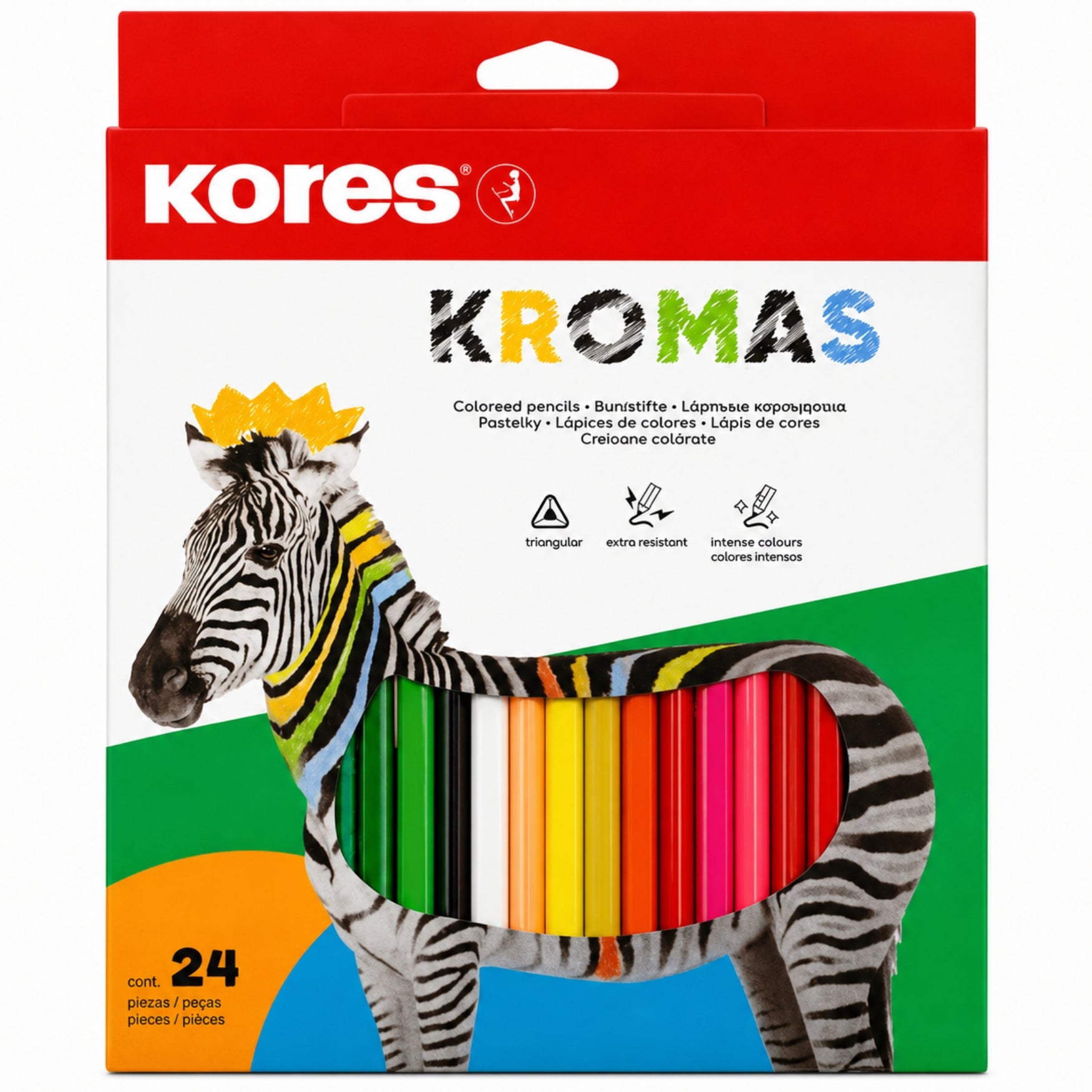 Kores Kromas Caja de Colores x 24 Unidades