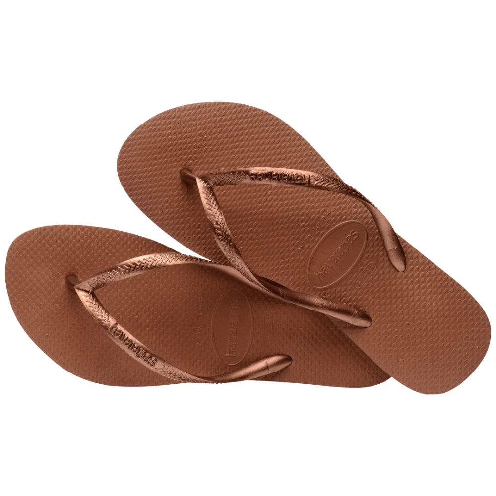 Havaianas Sandalias Flip Flop Slim Rust Metallic