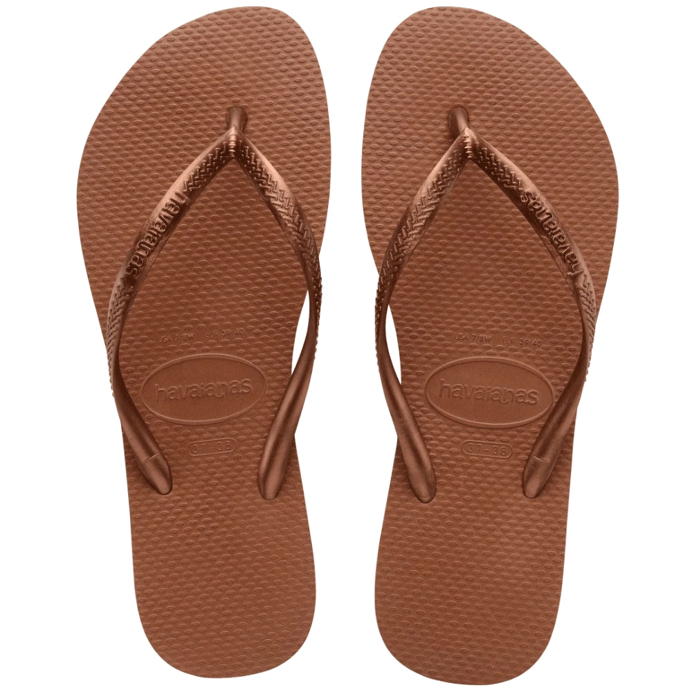 Havaianas Sandalias Flip Flop Slim Rust Metallic