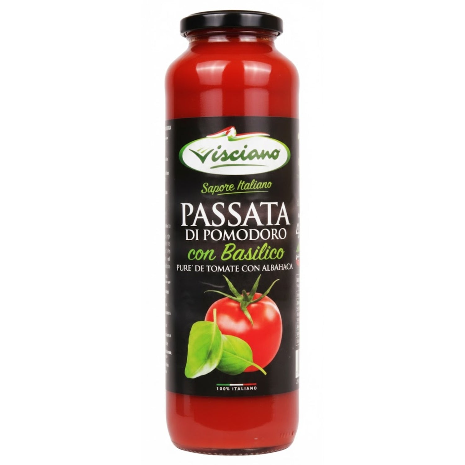 Visciano Sapore Italiano Passata Di Pomodoro Con Basilico 680gr