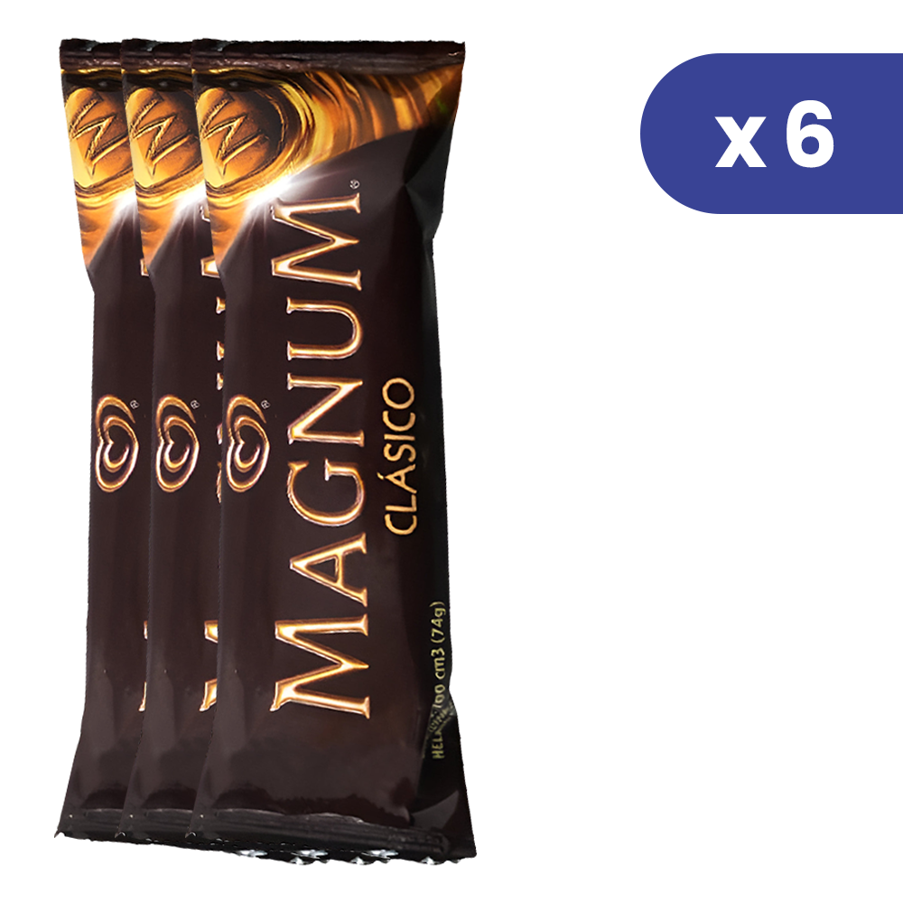 Helados Tio Rico Magnum Clasico Pack de 6 Und