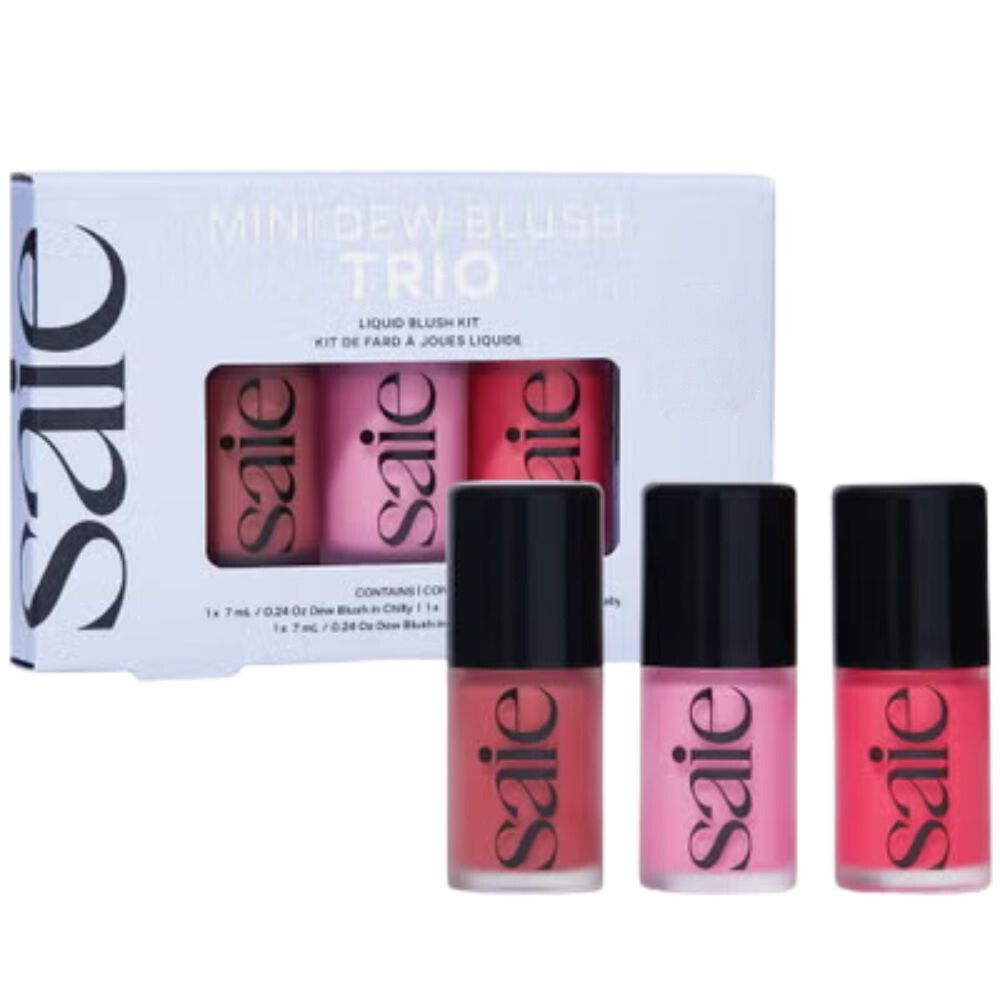 Saie Mini Dew Blush Trio Dew in Chilly - Dew in Baby - Dew in Limited Edition Flirty 3 Und