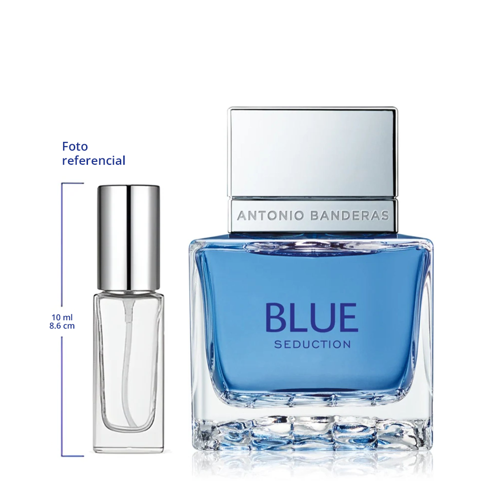 Antonio Banderas Blue Seduction Decant Travel Size 10ml 150 Sprays Aprox Eau De Toilette For Men