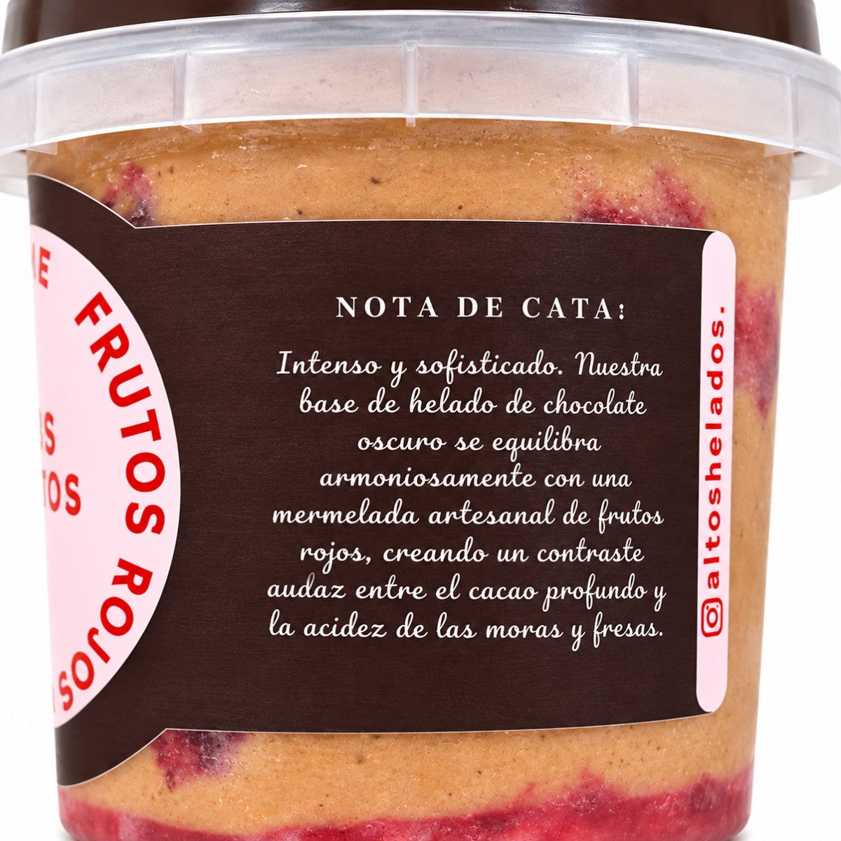 Altos Helados Sabor Chocolate Frutos Rojos 16oz
