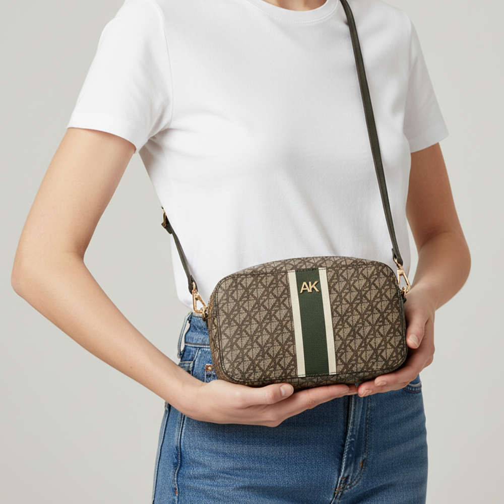 Anne Klein Cartera Crossbody Varsity Dark Olive