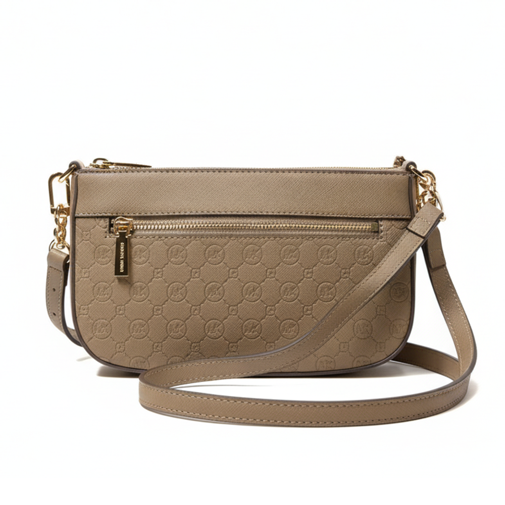 Anne Klein Cartera Embossed Pochette Truffle