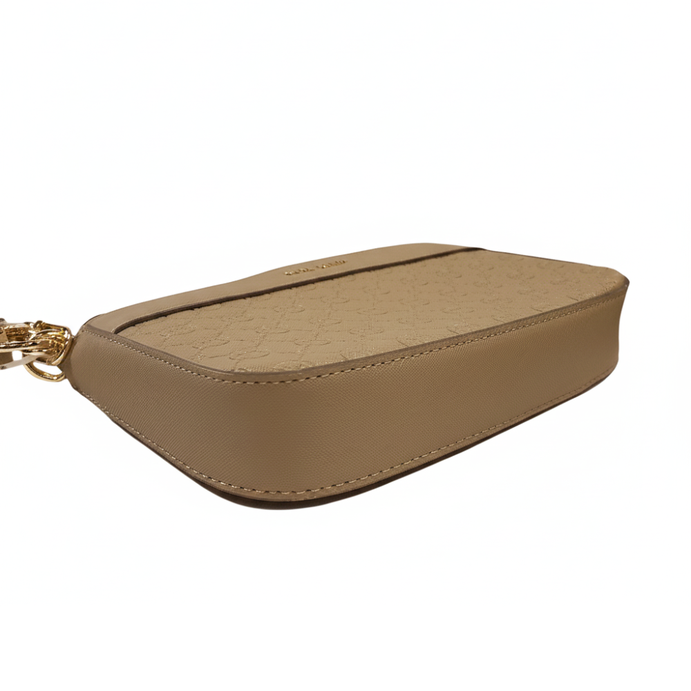 Anne Klein Cartera Embossed Pochette Truffle