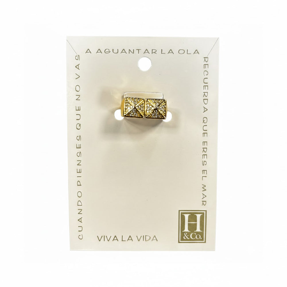 H&Co Anillo Ajustable Para Damas Fortaleza