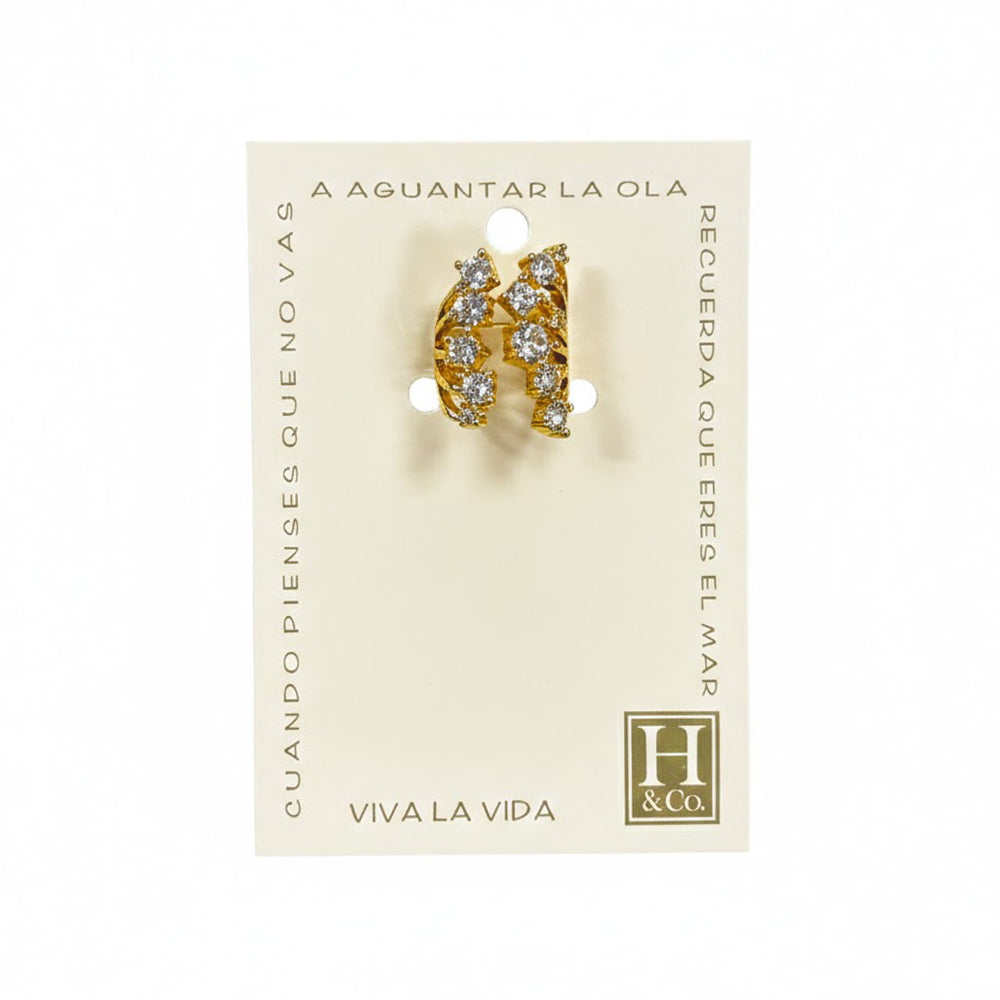 H&Co Anillo Ajustable Para Damas Destello Estelar