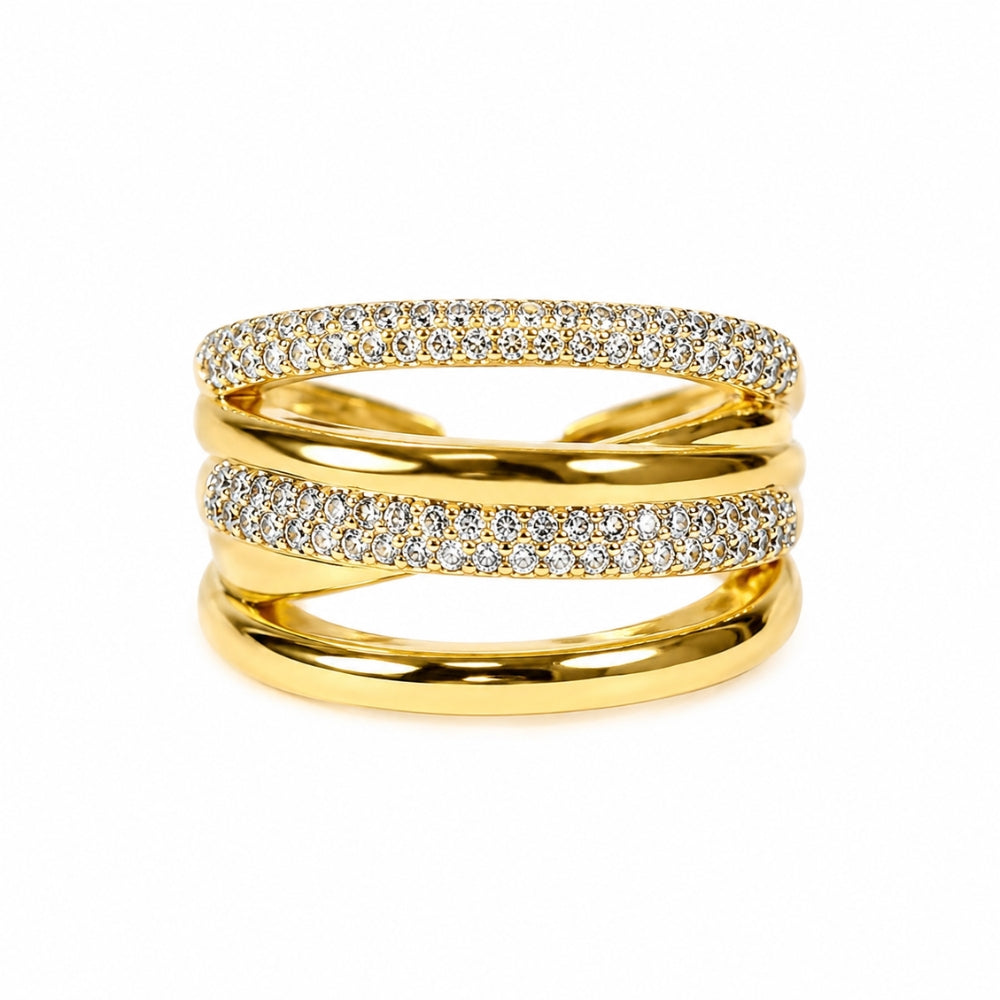 H&Co Anillo Ajustable Para Damas Eternity