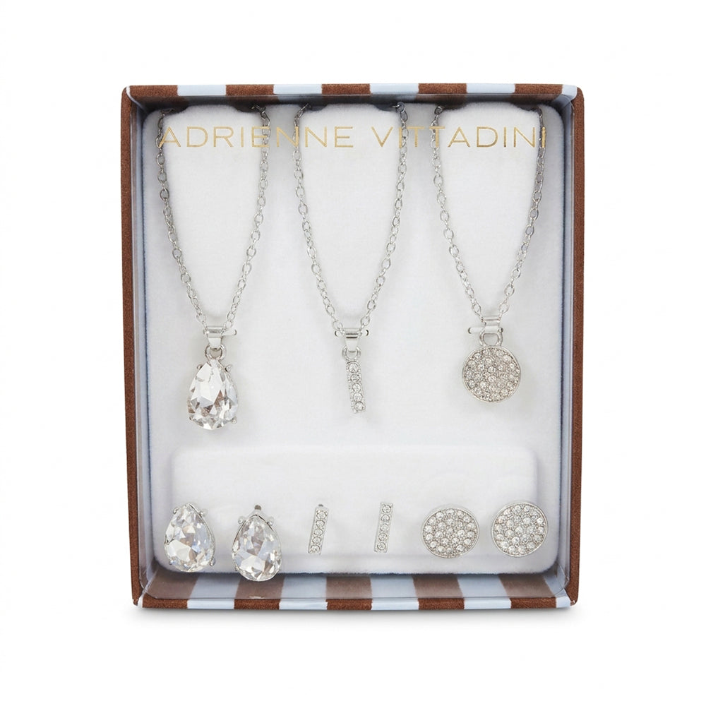 Adrienne Vittadini Set de 3 Collares y Zarcillos