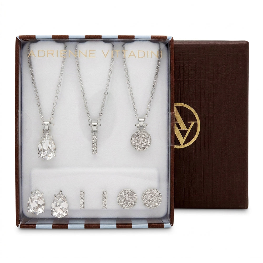 Adrienne Vittadini Set de 3 Collares y Zarcillos
