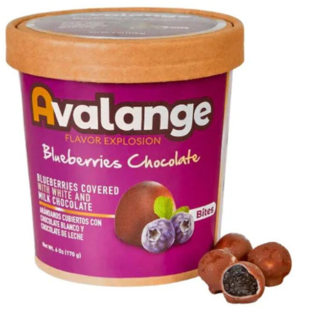 Blueberries Avalange Cubiertos Con Chocolate Blanco y Chocolate De Leche 170g