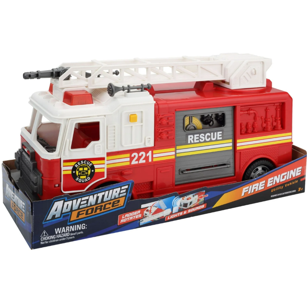 Adeventure Force de Bomberos con Luces + Sonido Fire Engine 3+