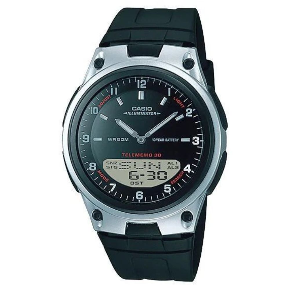Casio Reloj Casual Correa De Resina Unisex Black