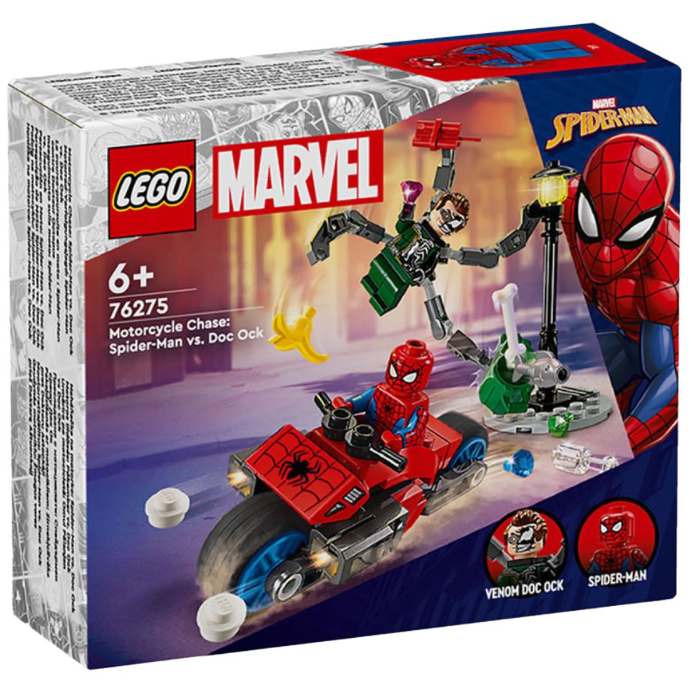 Lego Motorcycle Chase: Spider-Man vs. Doc Ock 77 Piezas