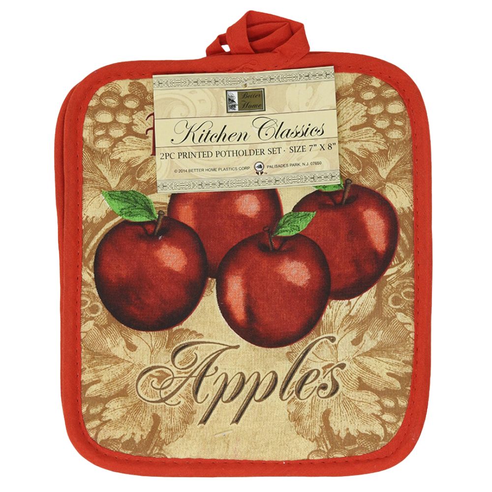 Potholder Set 2 Piezas Kitchen Classics con Diseño Cerezas