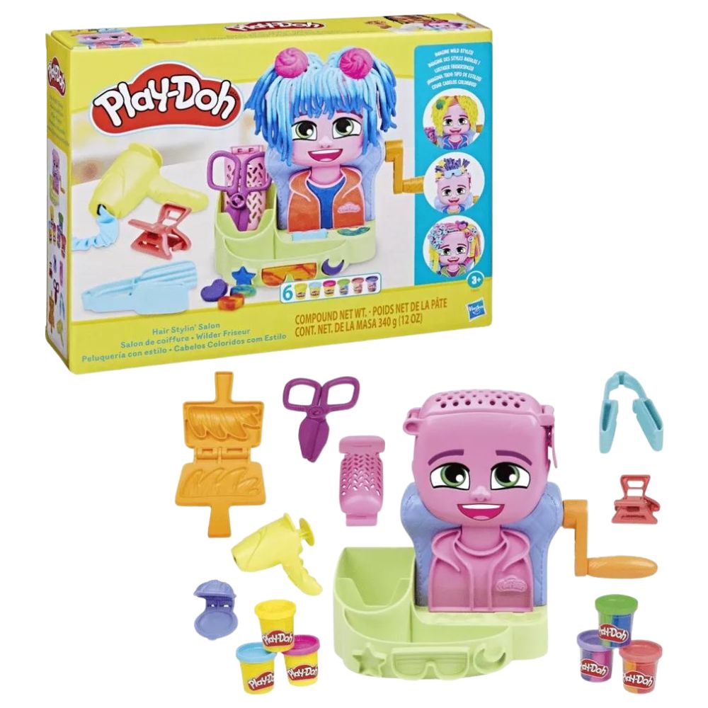 Hasbro Play-Doh Peluqueria Con Estilo 6und 340gr