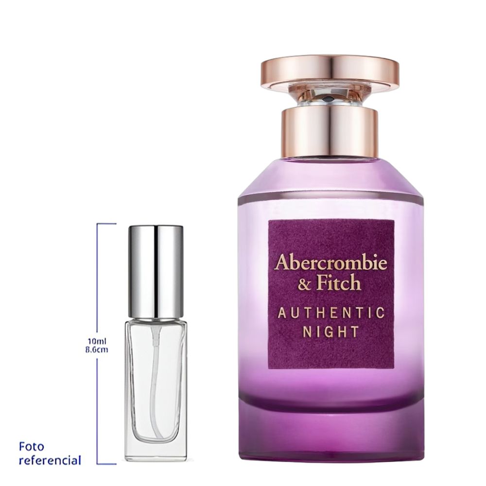 Abercrombie & Fitch Authentic Night Decant Travel Size Eau Parfum For Woman