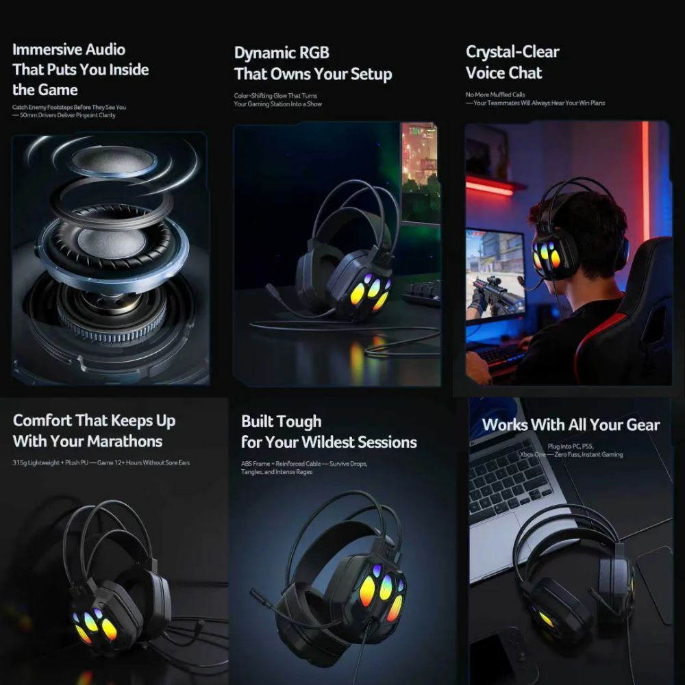 Acer Audifonos Nitro Wired OHW312