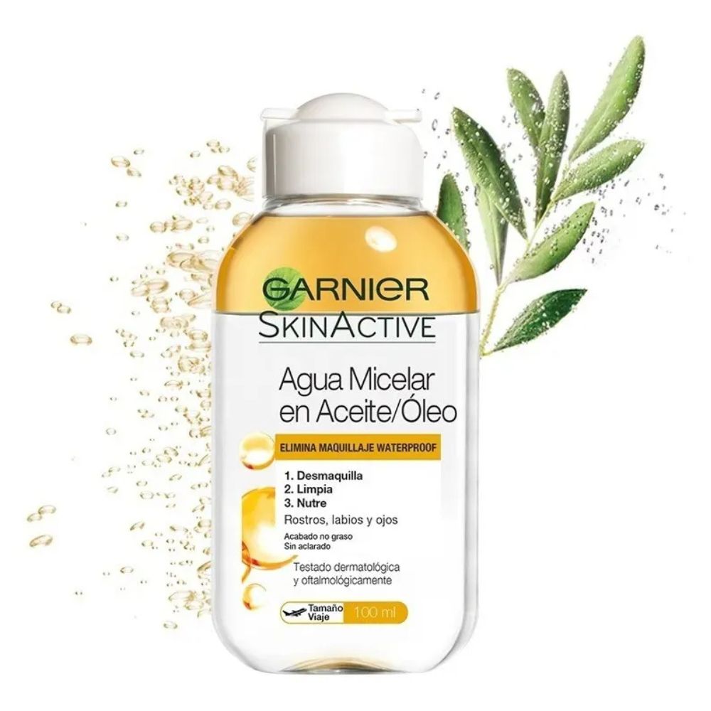 Agua Micelar en Aceite Garnier Elimina Maquillake WTP 100ml