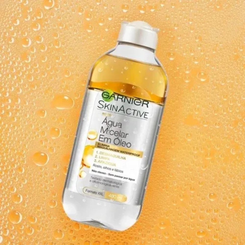 Agua Micelar en Aceite Garnier Elimina Maquillake WTP 400ml